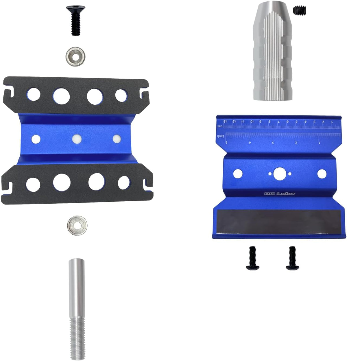 RC Car Stand RC Repair Stand 360 Degree Rotation Lift or Lower for Traxxas Arrma Redcat Axial RC4WD HSP Losi 1/8 1/10 1/12 1/16 Scale RC Crawler Car Truck Buggies (Navy Blue)