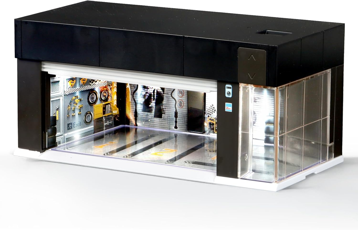 1/64 Electric Garage Display Case for Hot Wheels with LED Lights