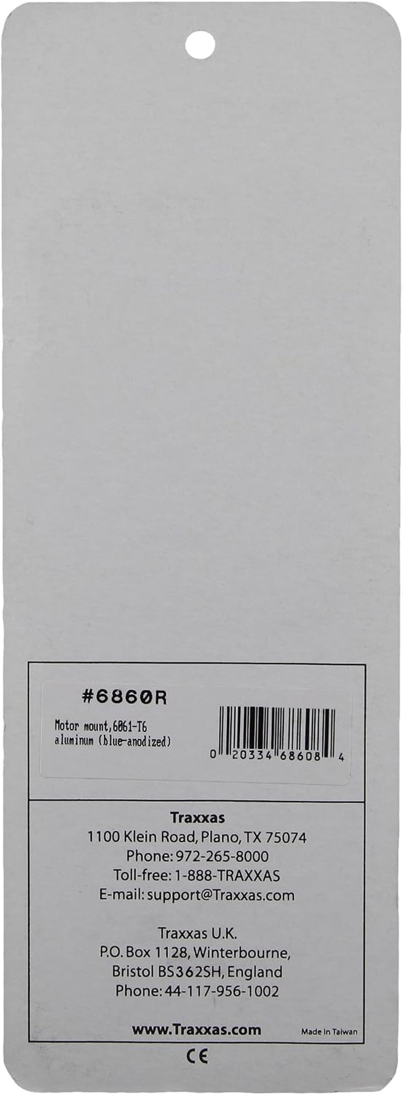 6860R Blue-Anodized 6061-T6 Aluminum Motor Mount