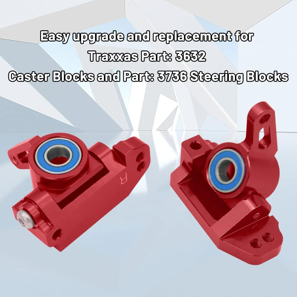 OGRC Caster Block Steering Blocks, Stub Axle Carriers for 1/10 Slash 2WD