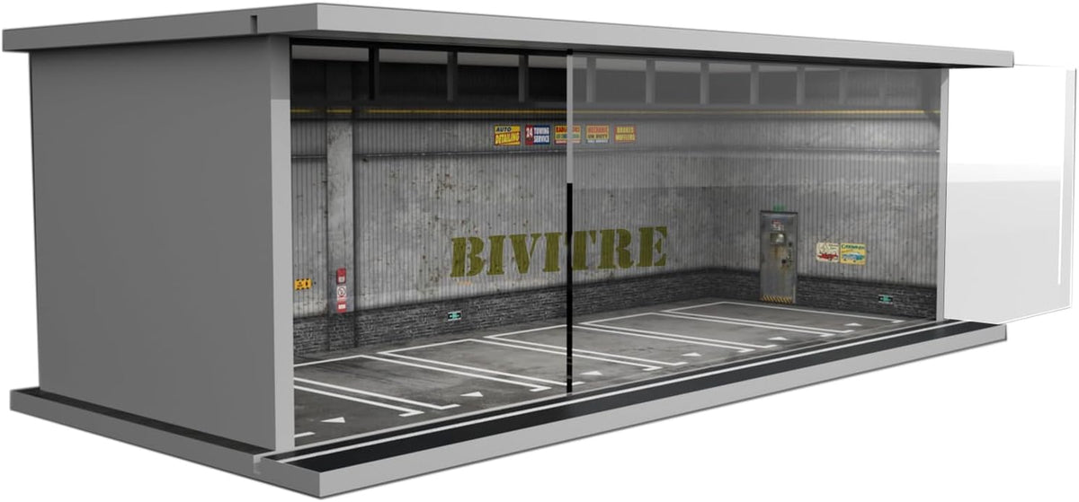 1/64 Diorama Display Case with LED Lights for 1/64 Scale Model Car