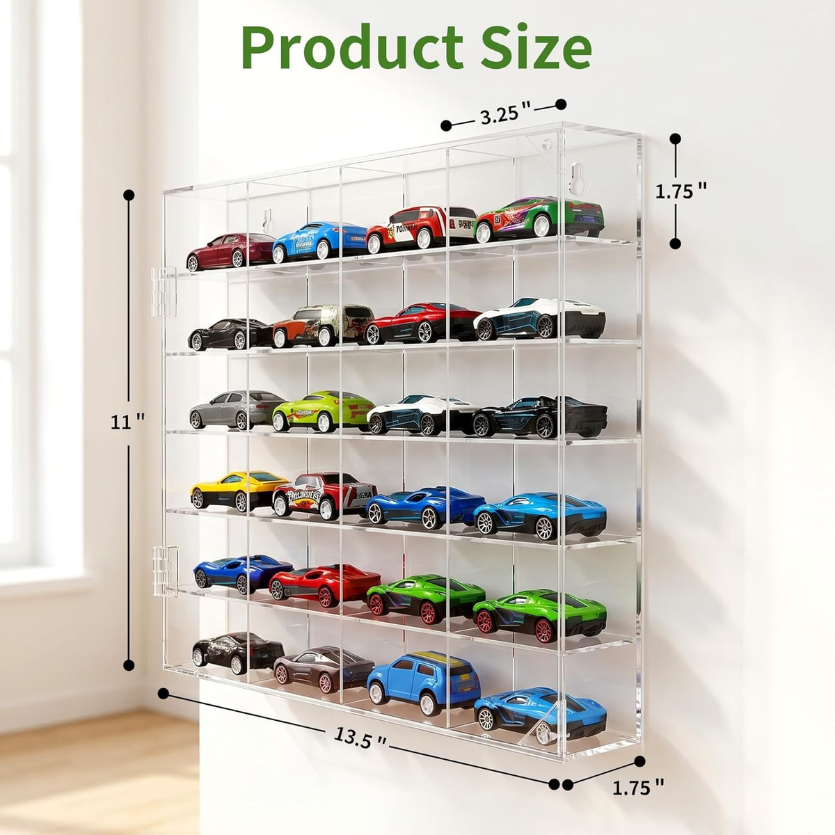 Acrylic Display Case for Hot Wheels Storage 1/64 Scale