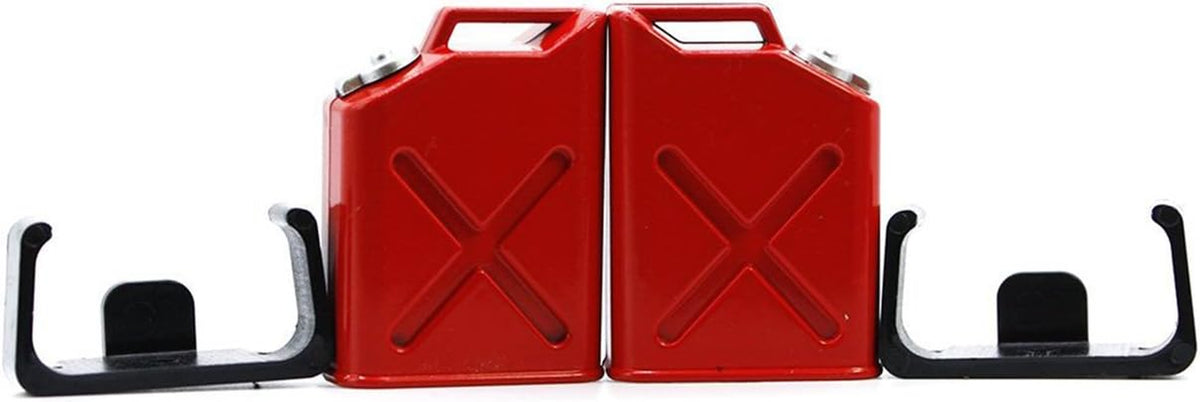 1/10 Scale RC Rock Crawler Simulation Decoration Accessory Plastic Mini Fuel Tank Compatible with HSP Traxxas Axial SCX10 CC01 Wraith 1/10 RC Truck Car,Red