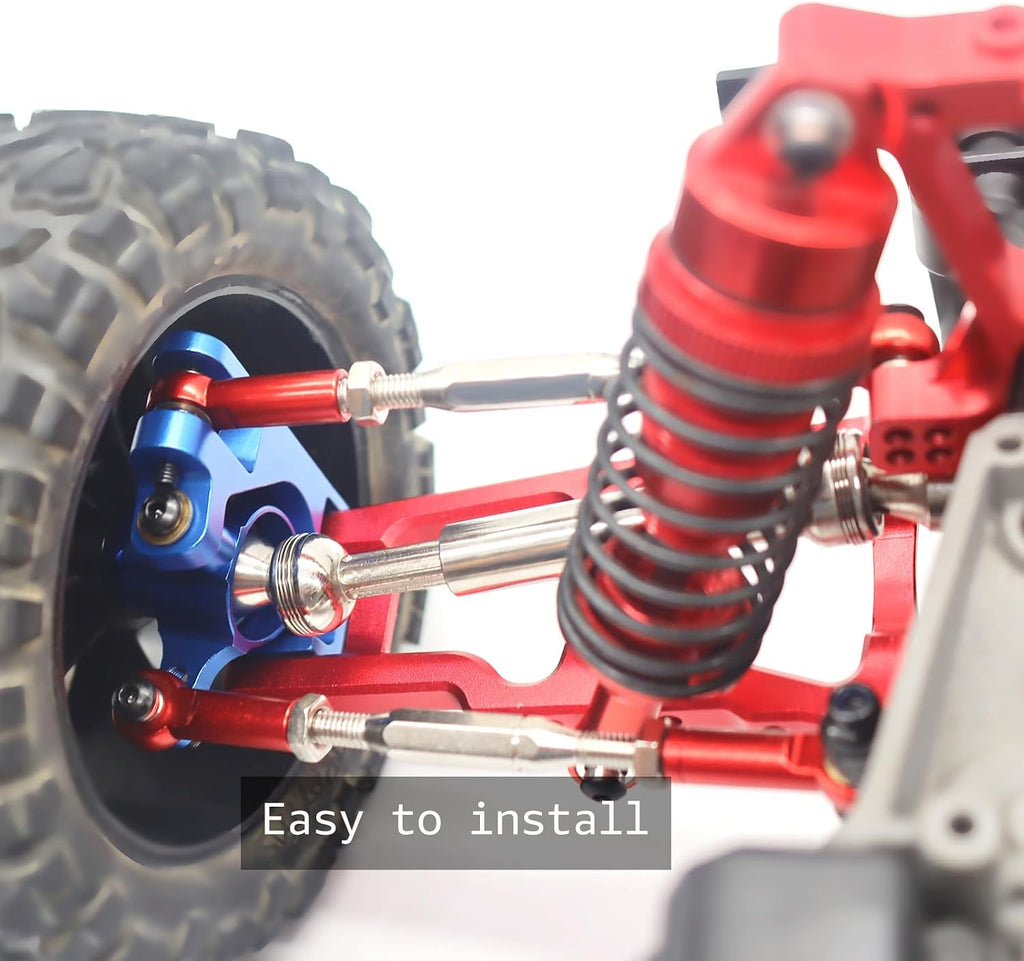 Aluminum Alloy RC Turnbuckles Camber Links Upgrade Parts Fits for Traxxas 1/10 RC Slash 4X4/2Wd/Hoss 4X4 Vxl/2Wd/Rustler 4X4 Vxl/2Wd/Stampede 2WD (Red)